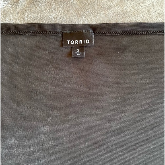 Torrid black mesh sarong swim cover-up - Picture 6 of 7